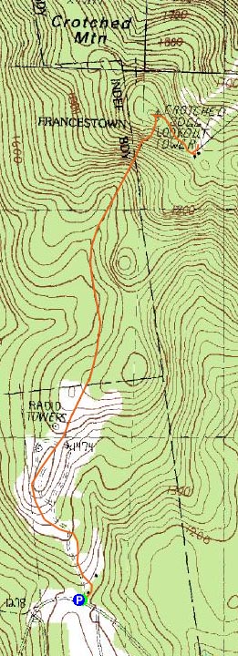 Crotched Mountain Hiking Trails Crotched Mountain - New Hampshire - Hike Trip Report - Franklinsites.com  Hiking Guide