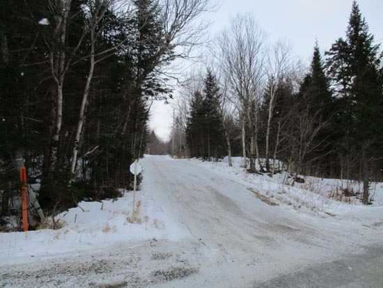 The start of the access road