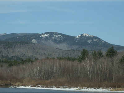 Dickey Mountain (left) as seen from Route 49
