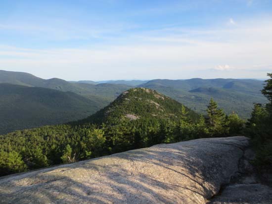 Looking down the Welch-Dickey Loop Trail at Welch Mountain