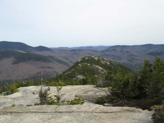 Looking down the Welch-Dickey Loop Trail at Welch Mountain