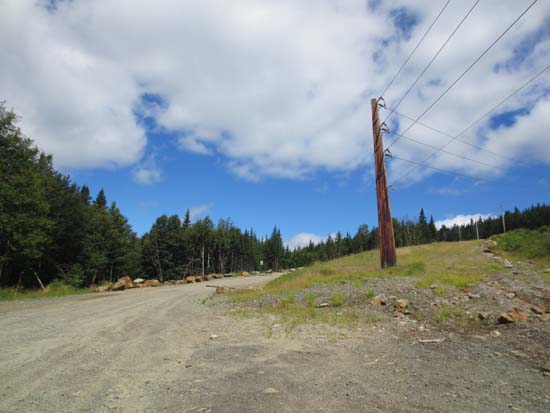 Starting up the access road on foot near a pull off