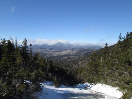 The outflow of Norcross Pond near the bottom of the herd path to Mt. Nancy