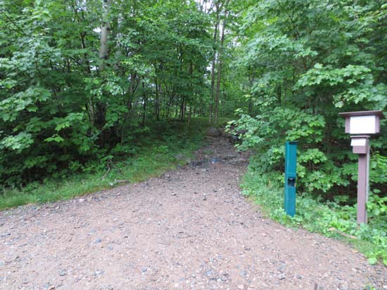 The Ethan Pond Trail trailhead