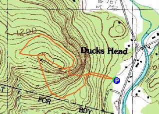 Topographic map of Duck's Head