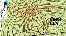 Topographic map of Eagle Cliff