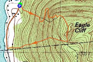 Topographic map of Eagle Cliff