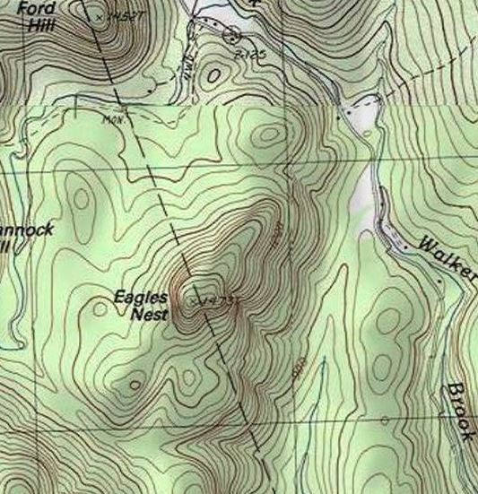 Topographic map of Eagles Nest