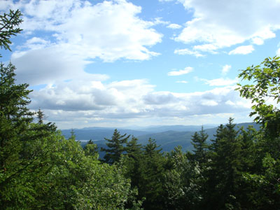 Looking at Kearsarge Mountain from near the East Doublehead Mountain summit - Click to enlarge