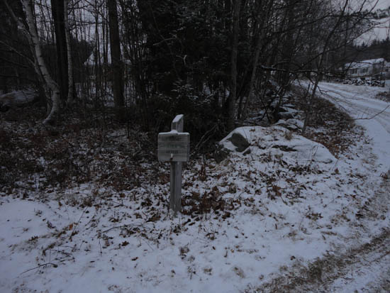 The beginning of the Old Highway roadwalk
