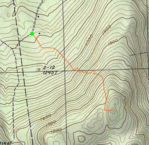 Topographic map of East Quarry Mountain