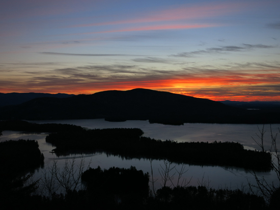 The sunrise from the East Rattlesnake view point - Click to enlarge