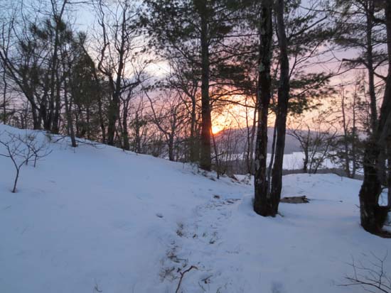 Upon the ridge near the viewpoint