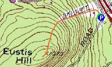 Topographic map of Eustis Hill