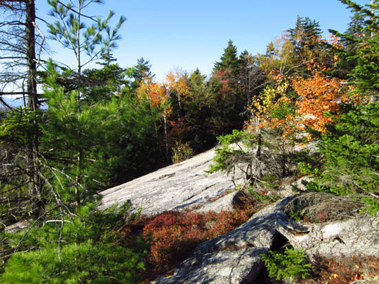 Looking across the ledges on the way to Fisher Mountain