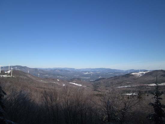 Looking northeast through the Spanish Imposition at the White Mountains from Fletcher Mountain - Click to enlarge