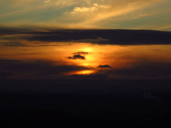 The sunset from Fort Mountain - Click to enlarge