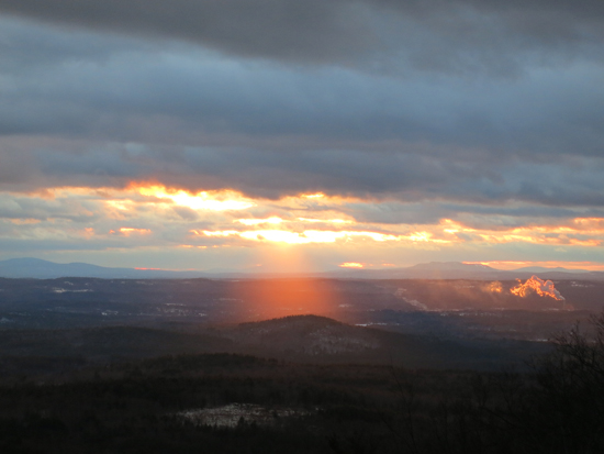 The sunset from Fort Mountain - Click to enlarge