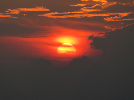 The sunset from Fort Mountain - Click to enlarge