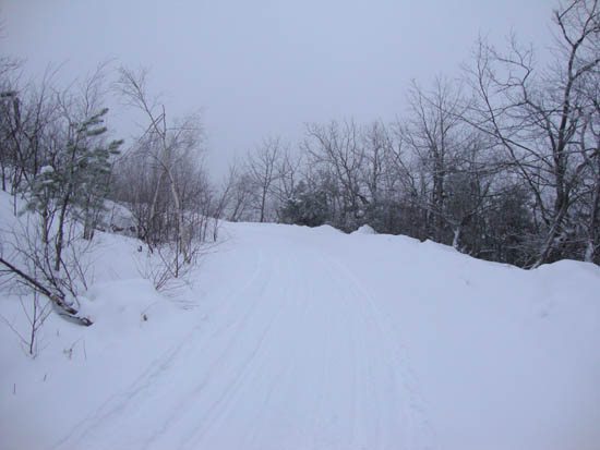 Looking up the road to Fort Mountain