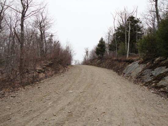 Looking up the road to Fort Mountain