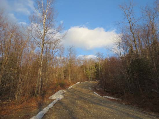 Looking up the road to Fort Mountain