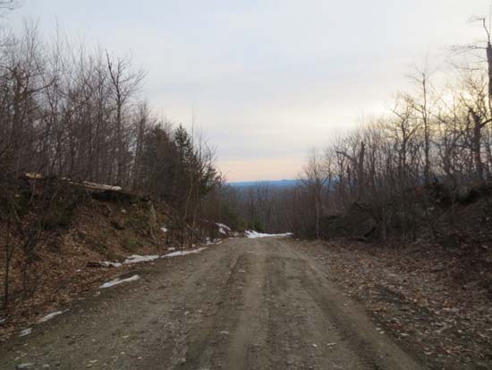 Looking down the road to Fort Mountain