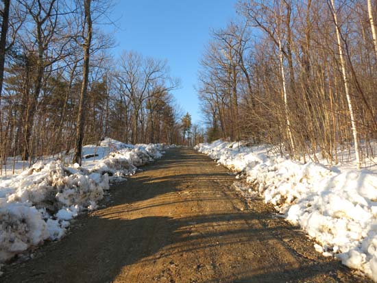 Looking up the road to Fort Mountain