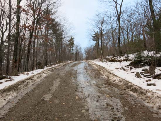 Looking up the road to Fort Mountain