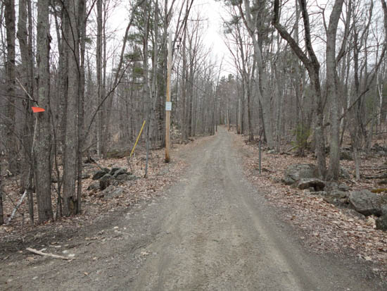 The beginning of the access road to Fort Mountain