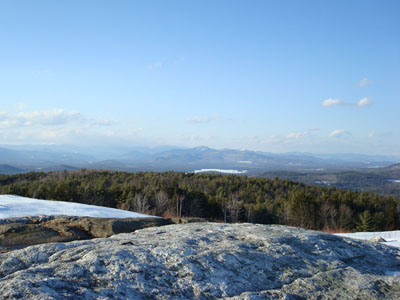 Looking north at Kearsarge North Mountain from the north peak of Foss Mountain - Click to enlarge