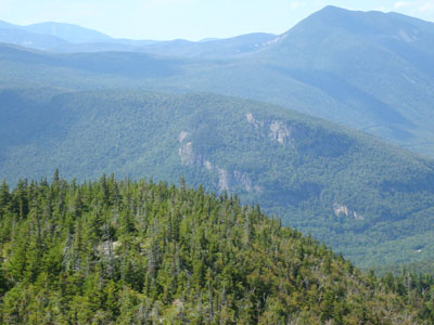 Frankenstein Cliff as seen from Mt. Crawford