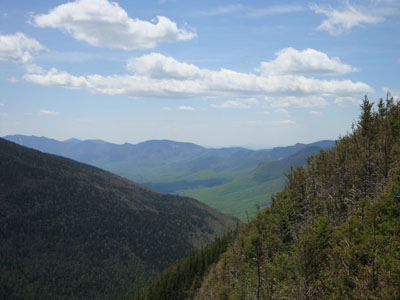 Looking south from near the summit of Galehead Mountain - Click to enlarge