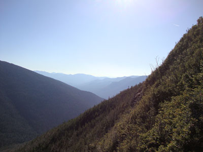 Looking south from the Galehead Mountain vista - Click to enlarge