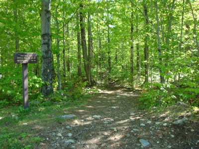 The Gale River Trail trailhead