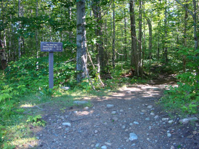 The Gale River Trail trailhead