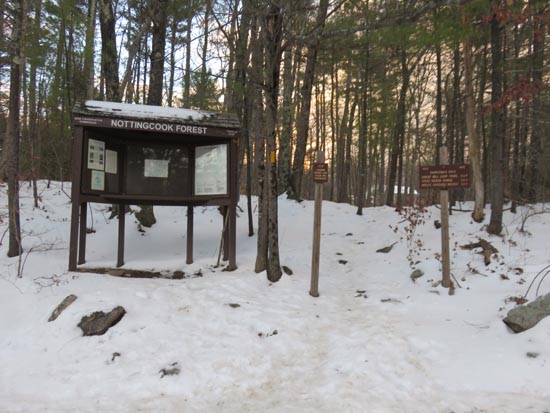 Hamilton's Path trailhead on South Bow Road