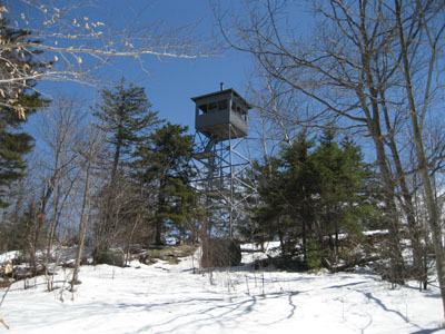 Looking up at the Great Hill summit