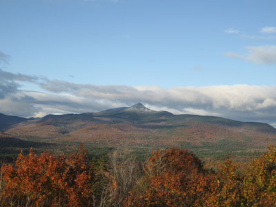 A snow covered Mt. Chocorua as seen Great Hill fire tower - Click to enlarge