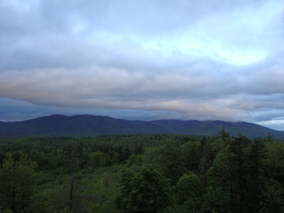 Looking at the Ossipees from the Great Hill fire tower - Click to enlarge