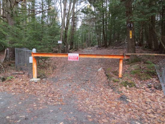 The start of the tower access road