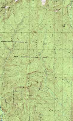 Topographic map of Gulf Peak, Mt. Isolation, Mt. Davis, Stairs Mountain, Mt. Crawford - Click to enlarge
