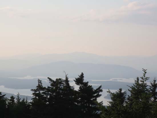 Looking at the Red Hill from Gunstock Mountain - Click to enlarge