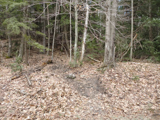 The Gunstock Mountain Trail trailhead on the Carriage Road