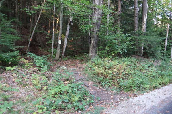 The Gunstock Mountain Trail trailhead