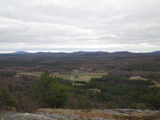 Looking southwest from Hedgehog Hill at Mt. Monadnock and the Antrim area peaks - Click to enlarge