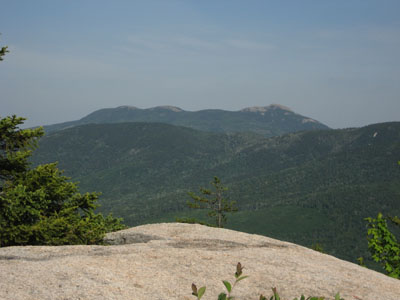 Looking west at the Three Sisters and Mt. Chocorua from the Hedgehog Mountain summit - Click to enlarge