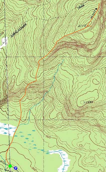 Topographic map of Holts Ledge