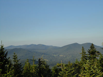 Looking at the Doubleheads and points north from one of the viewpoints below the summit of Iron Mountain - Click to enlarge