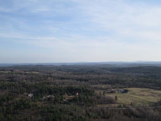 Looking southwest toward Mt. Wachusett from near the summit of Joe English Hill - Click to enlarge